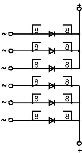 Электрическая схема модуля МД 16-800-4